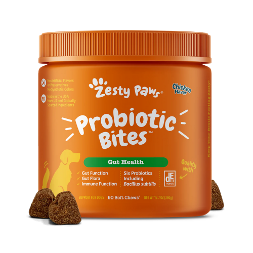 زستي باوز مكملات بروبيوتيك بنكهة الدجاج للكلاب 315 غ - عنوان
