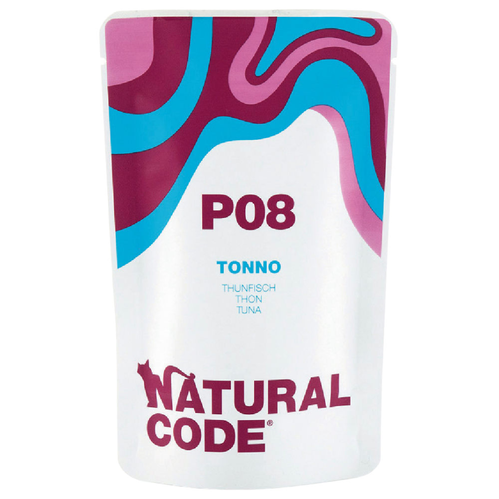 ناتشرال كود بي 08 اظرف تونا للقطط 70غ - كرتون (24 حبة)