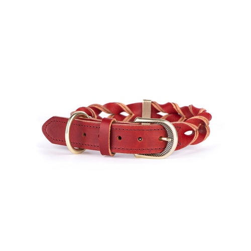 ماي فاميلي أسكوت طوق جلد أحمر - 60x2.8cm