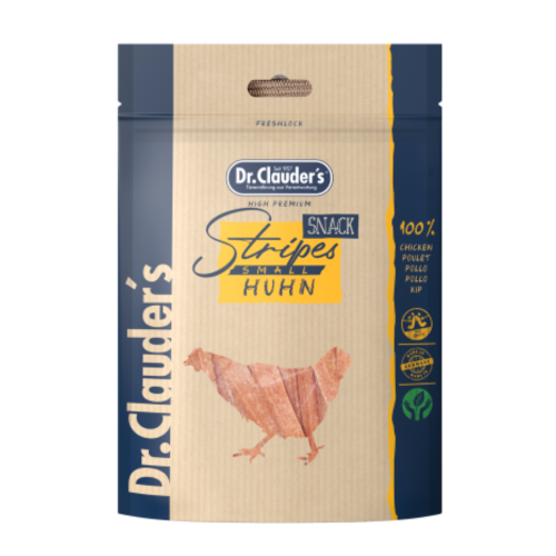 د.كلاودرز سناكس ستريبس صغير 80غ - Chicken