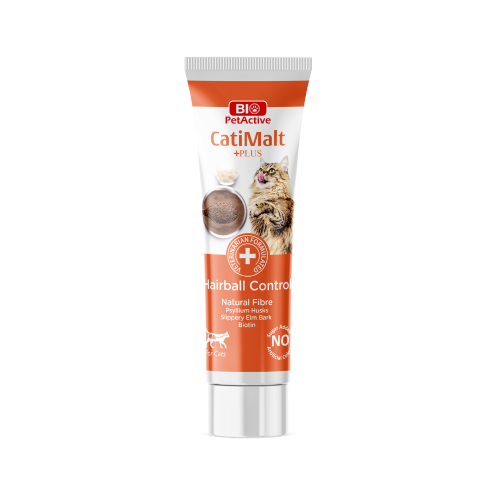بايو بيت أكتيف كاتي مالت+ معجون للتحكم في كرات الشعر للقطط - 25ml